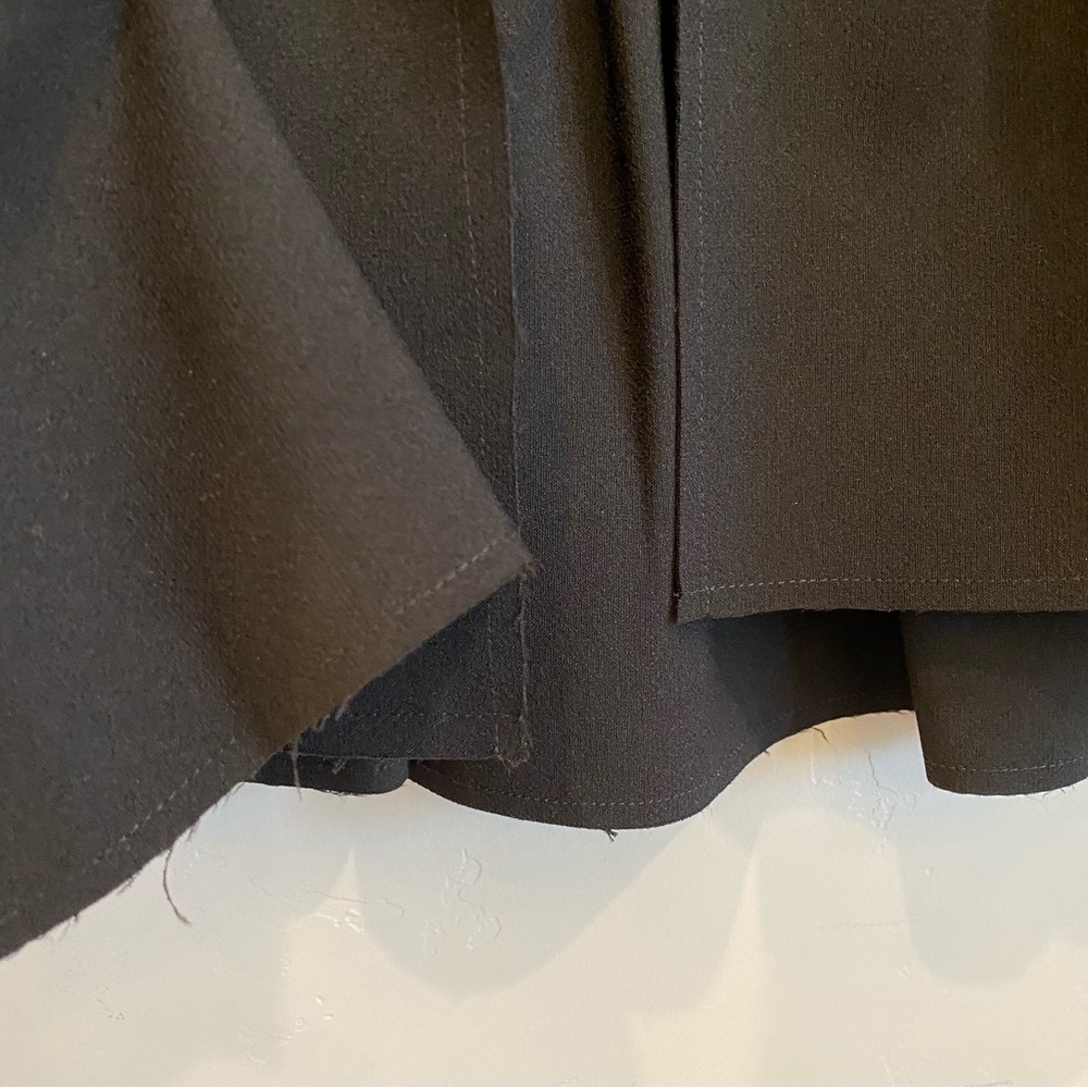 TOPSHOP Black Open Front Peplum Dress Jacket Raw Hem - Picture 4 of 7